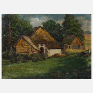 H. Katz, Blick auf einem Bauernhof