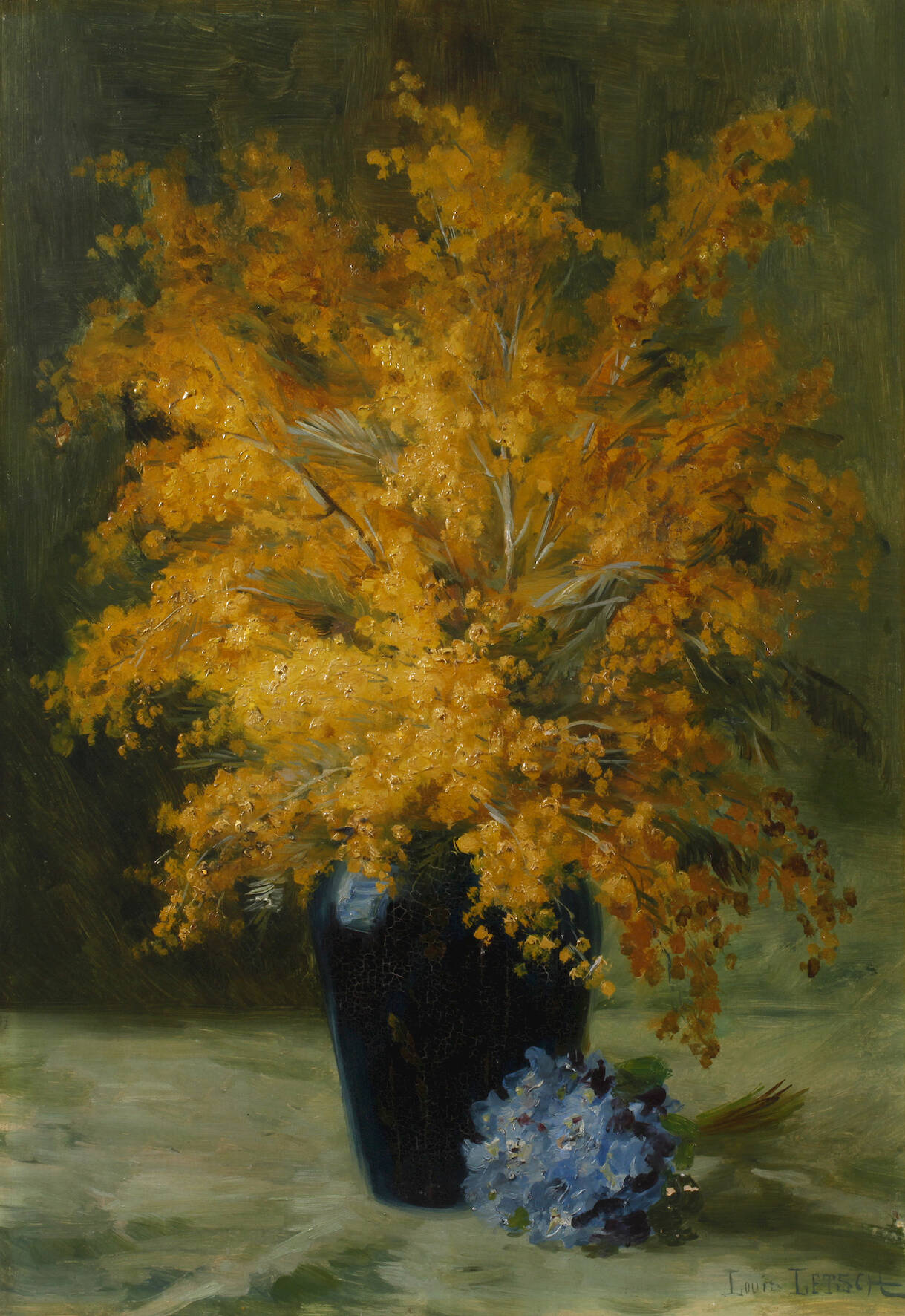 Louis Letsch, Ginsterstrauß in Vase