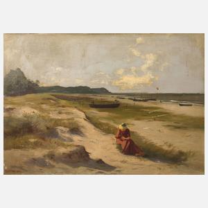 Otto Leu, Lesende am Strand