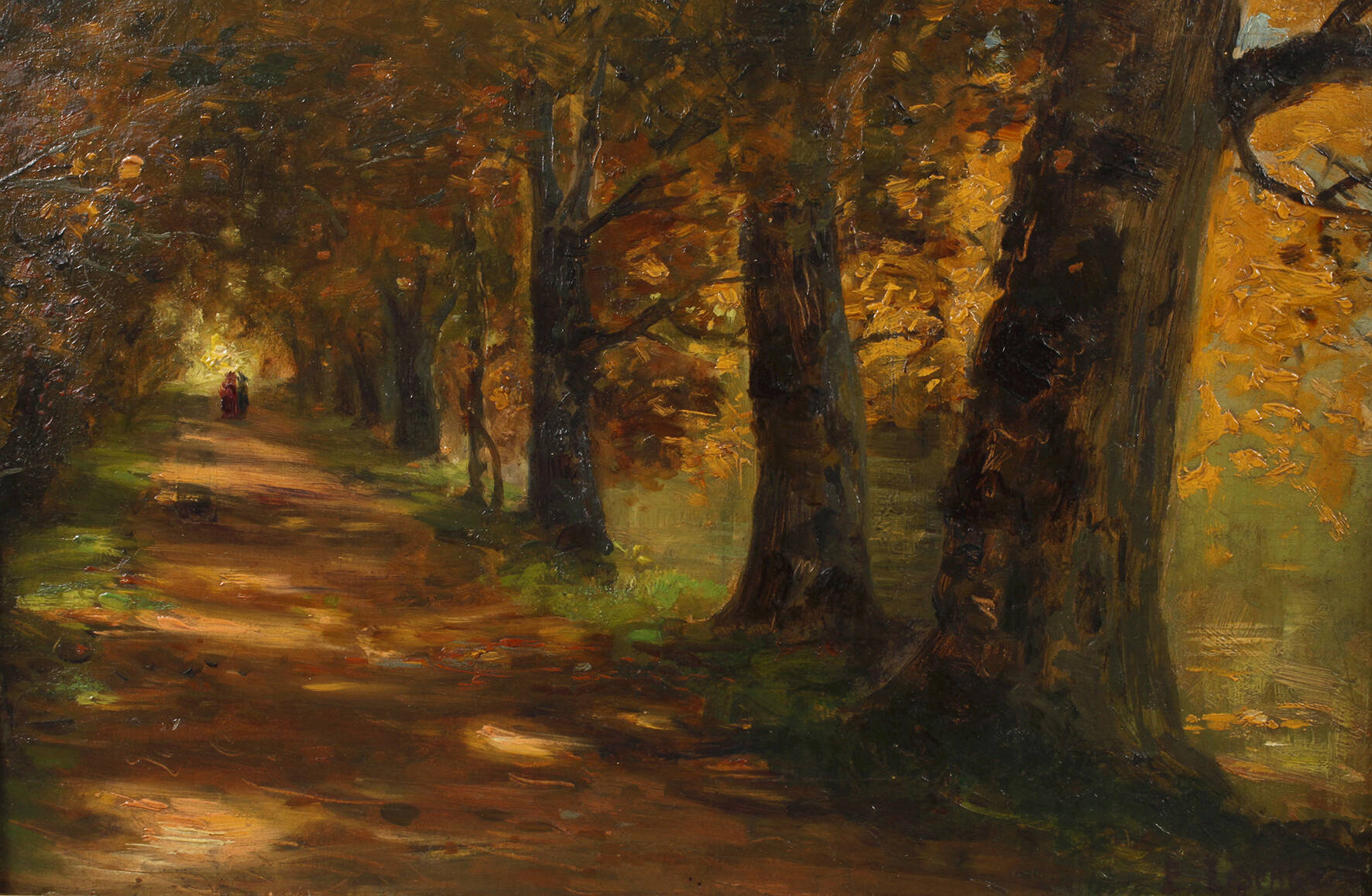 Emmy Lischke, Weg unter Bäumen