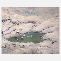 Siegfried Mackowsky, "Winterlandschaft mit Bergsee"111