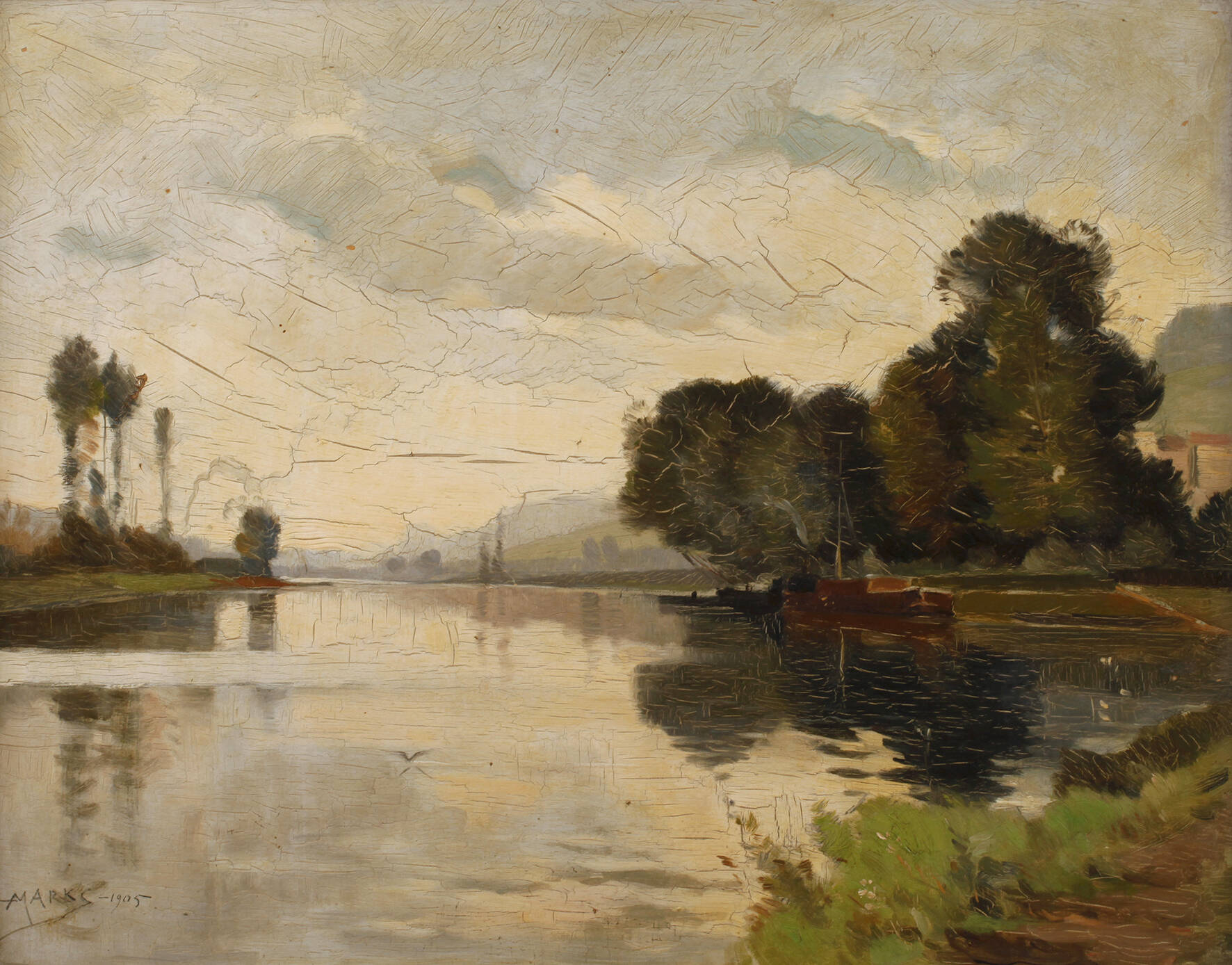 Albert Marks, Flusslandschaft