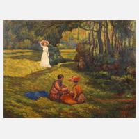 F. Masin, Frauen im Park111