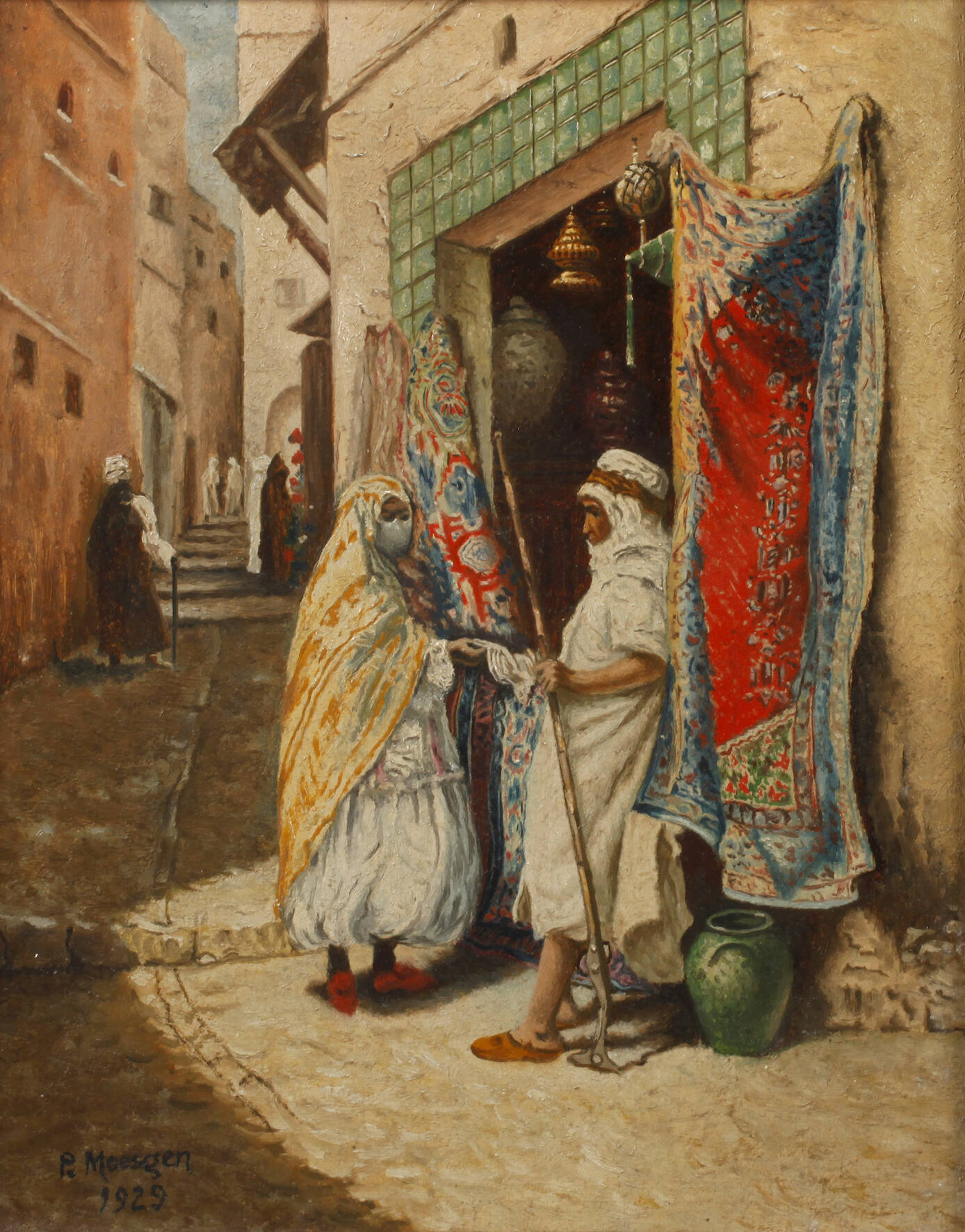 P. Moesgen, Orientalische Straßenszene
