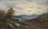 F. Müller, Landschaft in der Dämmerung