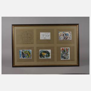 Dr. Egbert Nocke, Sechs Entwurfszeichnungen