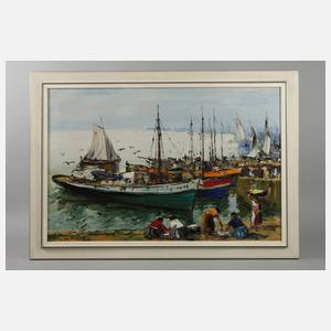 Manuel Gregorio Pereira, Fischerboote im Hafen