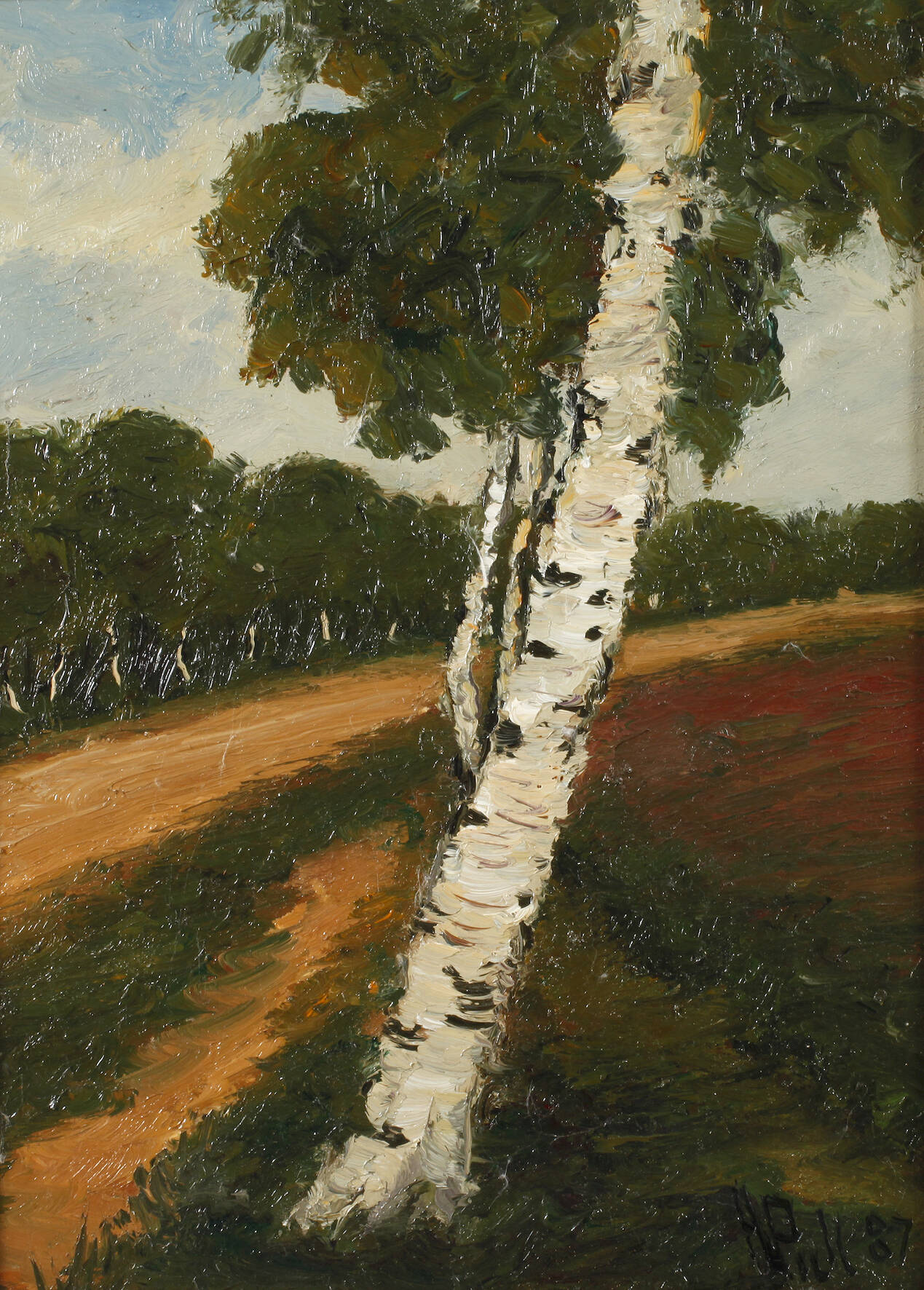 Hans Pick, Birken in der Landschaft