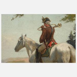 Adalbert von Roessler, Pikör mit Parforcehorn