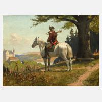 Adalbert von Roessler, Pikör mit Parforcehorn111