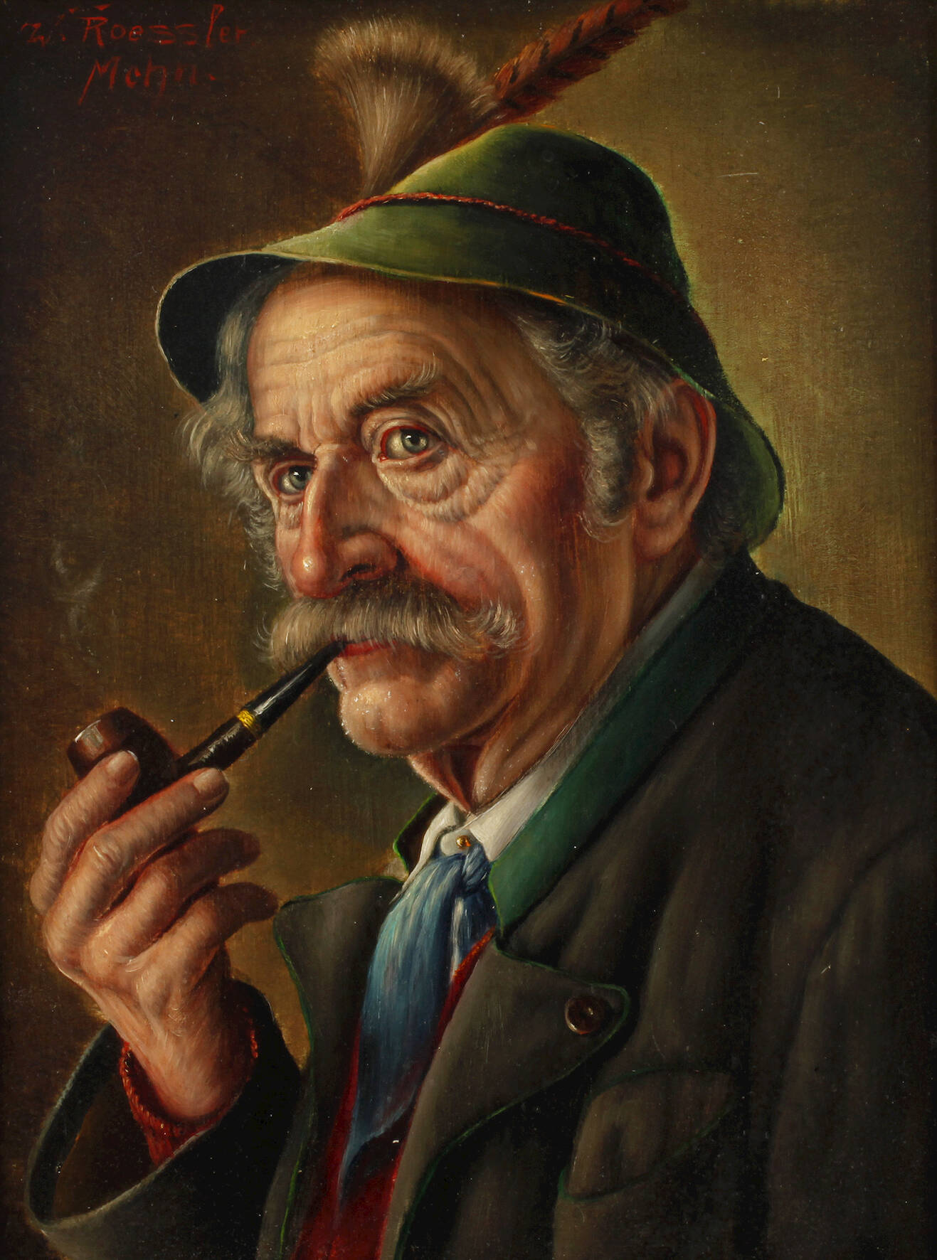 Walter Roessler, Pfeifenraucher