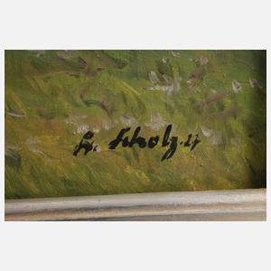 Fritz Scholz, Sommerliche Gebirgslandschaft