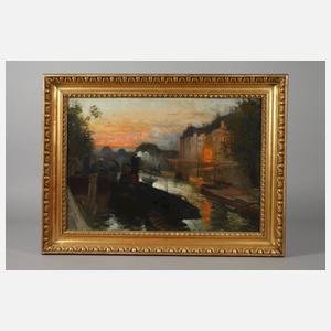 Silbert, Abend an der Seine in Paris