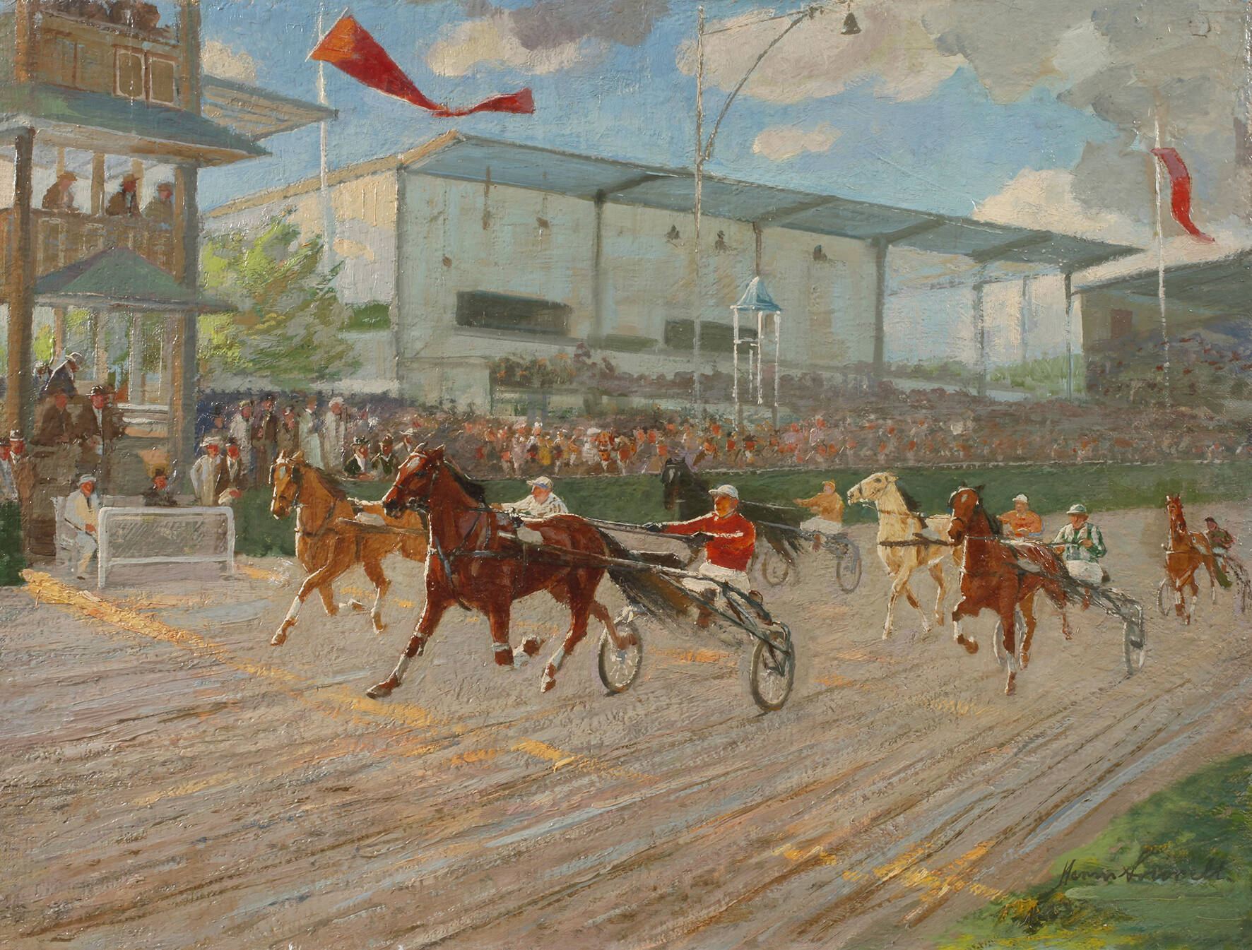 Hermann Sourell, "Mariendorf Trabrennen"