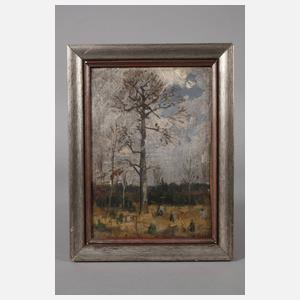 Arthur Thiele, attr., Am Waldrand
