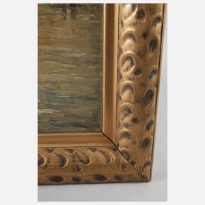 Curt Topel, Kähne am Flussufer