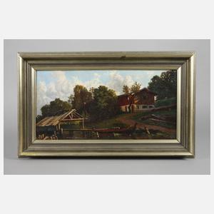 Siegfried Volz, attr., Haus am See