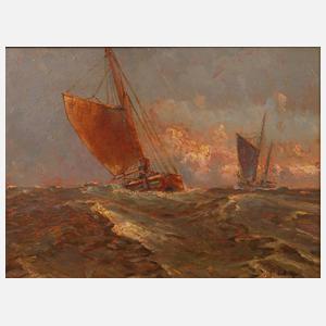 Carl Friedrich Winkler-Hagedorn, Segler im Wind