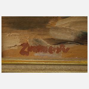 Reiter in herbstlicher Landschaft