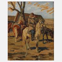 Reiter in herbstlicher Landschaft111