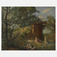 Picknick unter einer Brücke111