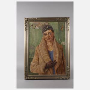 Damenbildnis im Art déco