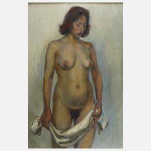 Stehender weiblicher Akt