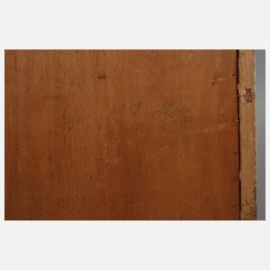 Damenakt am Geländer