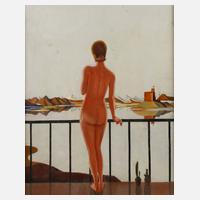 Damenakt am Geländer111