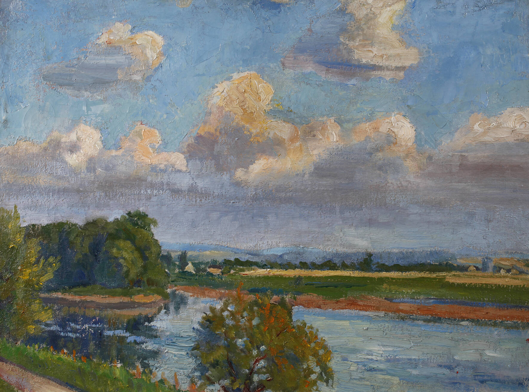 Sommerliche Flusslandschaft