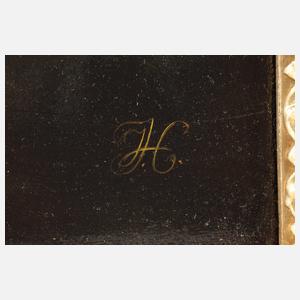 Stillleben mit Papageien und Stieglitz