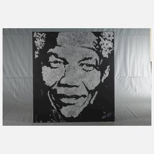 Erik Black Painting, Nelson Mandela