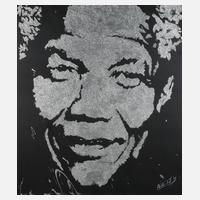 Erik Black Painting, Nelson Mandela111