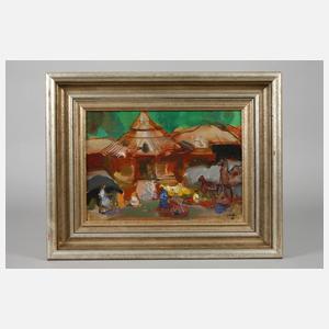 Sergej Alexandrow Mako, Abends vor dem Haus