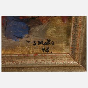 Sergej Alexandrow Mako, Abends vor dem Haus