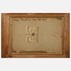 Sergej Alexandrow Mako, Abends vor dem Haus