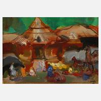 Sergej Alexandrow Mako, Abends vor dem Haus111