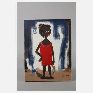 Silvio Pinto, Afrikanisches Mädchen mit Puppe