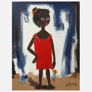 Silvio Pinto, Afrikanisches Mädchen mit Puppe