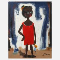 Silvio Pinto, Afrikanisches Mädchen mit Puppe111