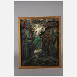 Elemer Vagh Weinmann, Straße mit Cafe