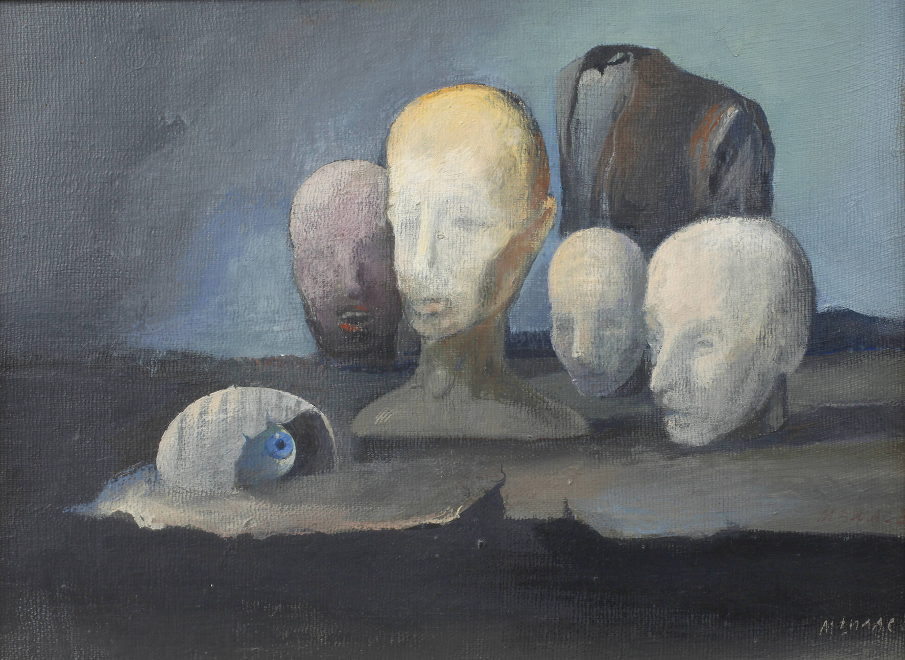 Stillleben mit Büsten