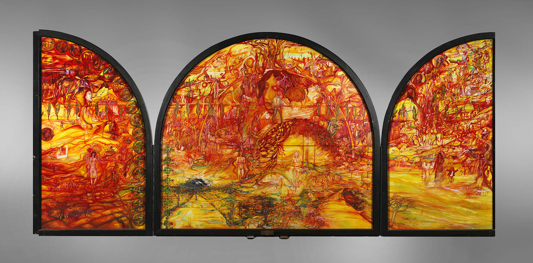 Großes Klapp-Flügelgemälde