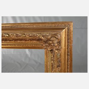 Großer Goldstuckrahmen Historismus