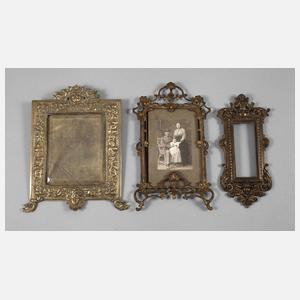 Drei kleine Rahmen Historismus