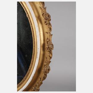 Ovaler Goldstuckrahmen