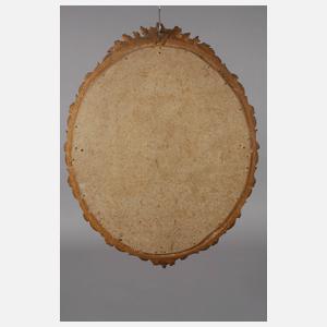 Ovaler Goldstuckrahmen