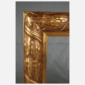 Goldstuckleiste mit Lorbeerblattdekor