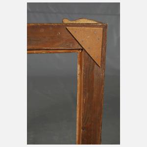 Goldbronzierter Stuckrahmen