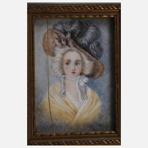 Miniatur Damenportrait